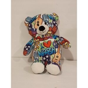 Teddy  Bear I Love Nashville Graffiti Teddy Plushology Stuffed Toy 12"